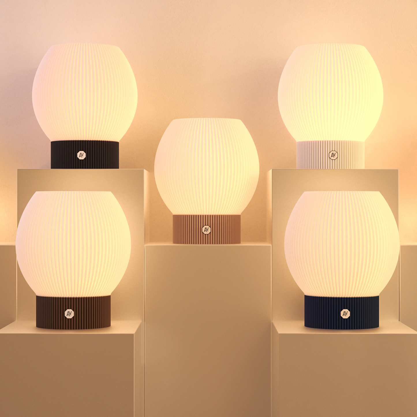 Mise en scène naturelle avec lampes Linea L – ambiance tamisée et chaleureuse